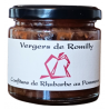 Confiture de rhubarbe au Pommeau 200g | Vergers de Romilly